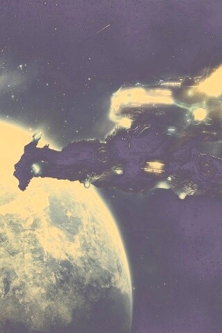 Hyperion летит к земле обои