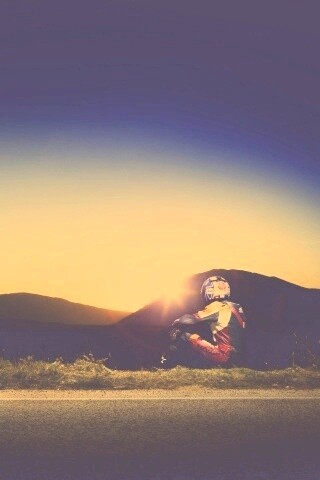 Мотоциклист и мотоцикл обои