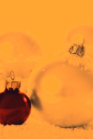 Красно-белые игрушки  обои