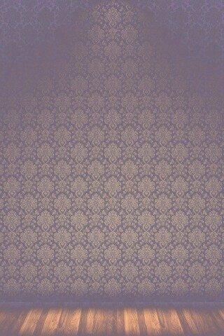 Комната с узорными обоями обои