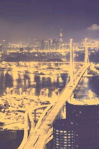 Ночная городская жизнь обои