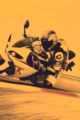 Человек на мотоцикле обои