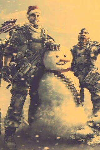 Новый год в шутере обои