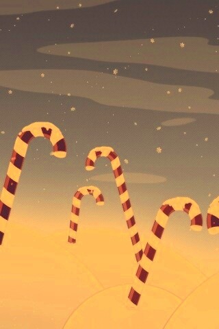 Леденцы в сугробах обои