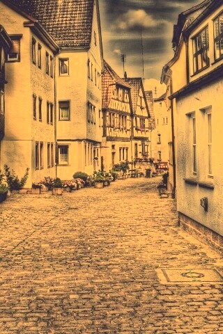 Старый городок обои