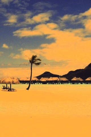 Побережье Бора-бора обои