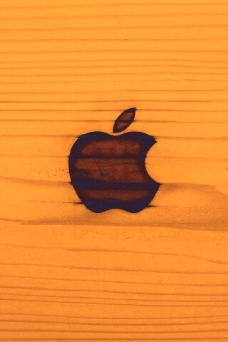 Выжженое яблочко обои