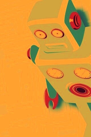 Векторный робот обои