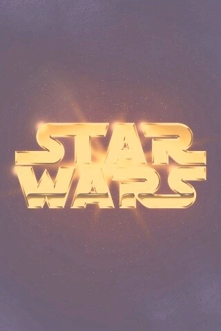 Золотой логотип Star Wars обои