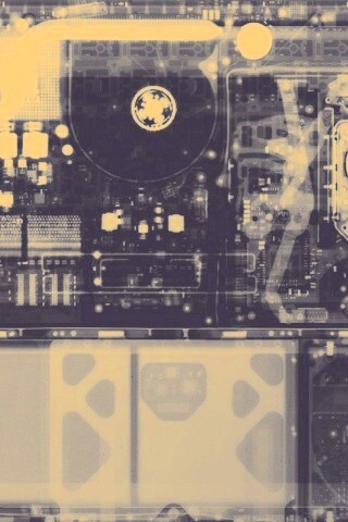 Рентгеновский снимок ноутбука обои