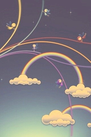 Волшебные облака обои