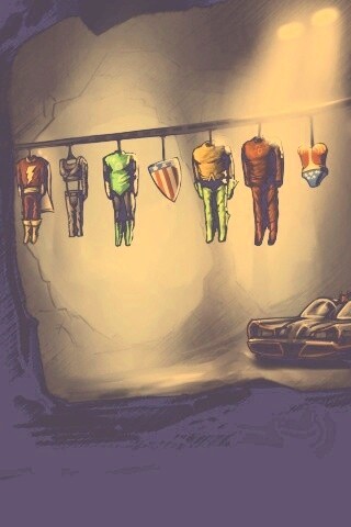 Пещера супергероев обои