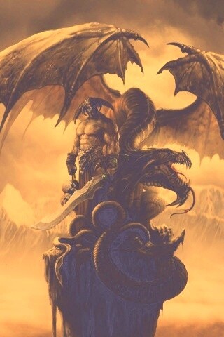 Варвар и дракон обои