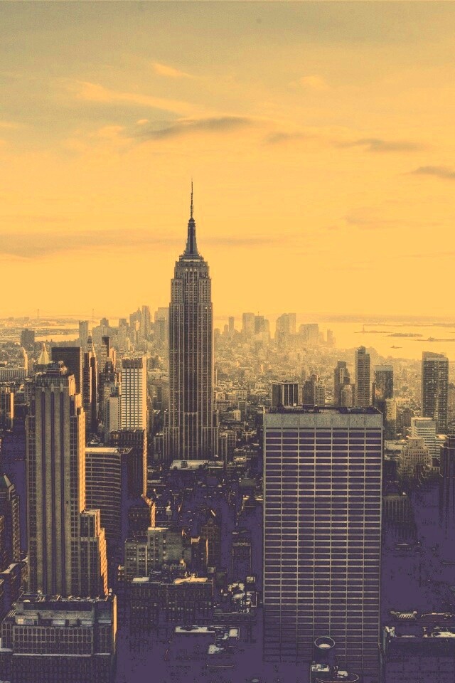 Большой город обои