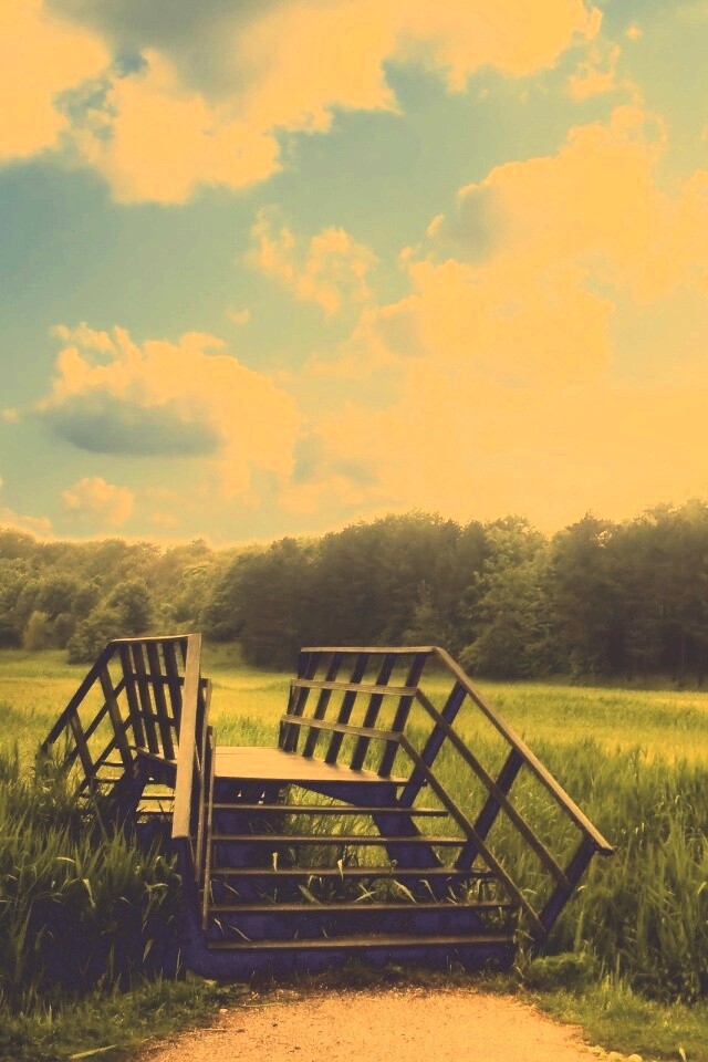 Мостик обои