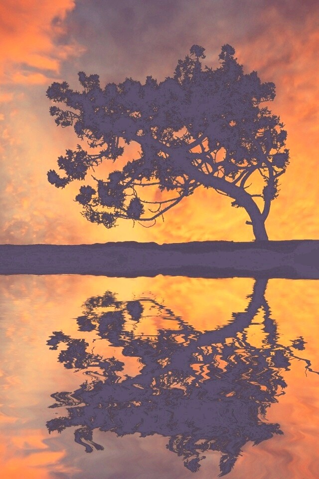 Зеркальное озеро обои