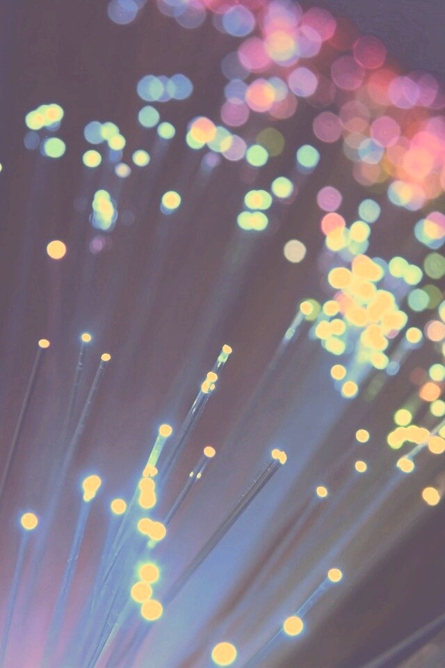 Огоньки на оптоволокне обои