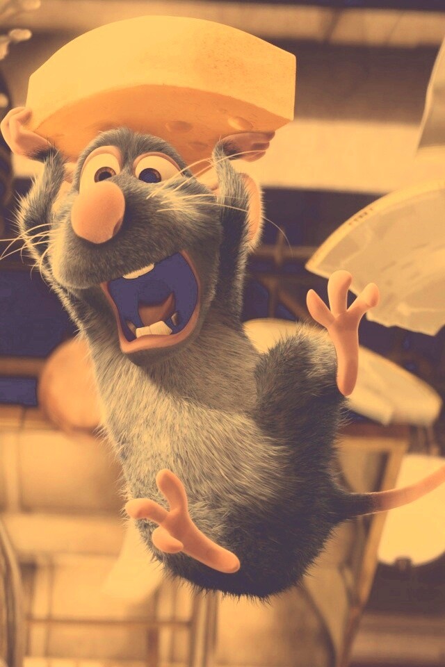 Крыса с сыром из Рататуя обои