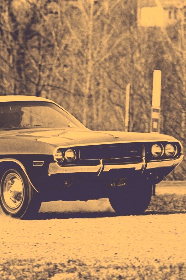 Черно-белое фото Dodge обои