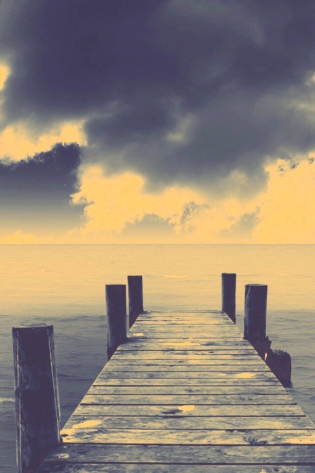 Деревянный причал обои