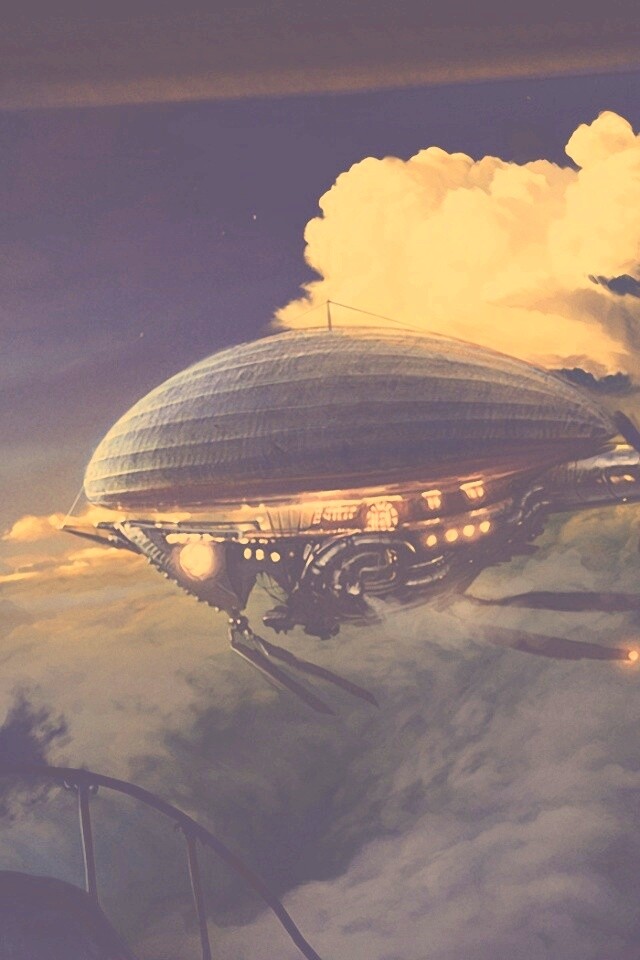 Инопланетный дирижабль обои