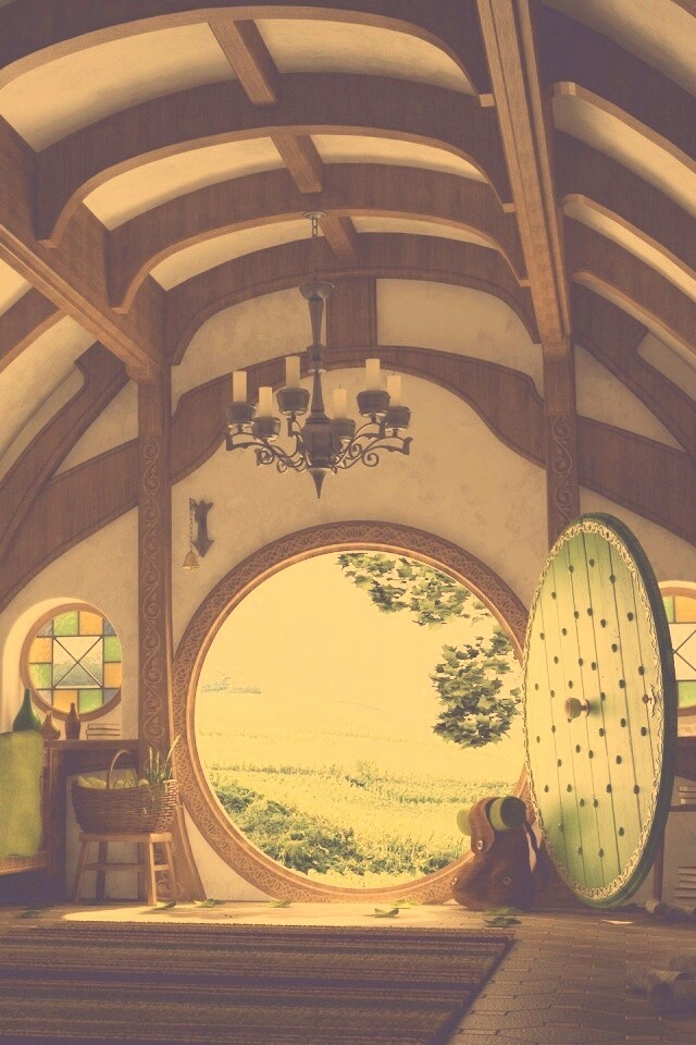 Дом хоббитов обои