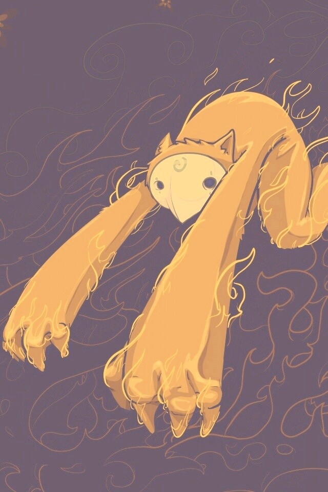 Огненный монстр обои