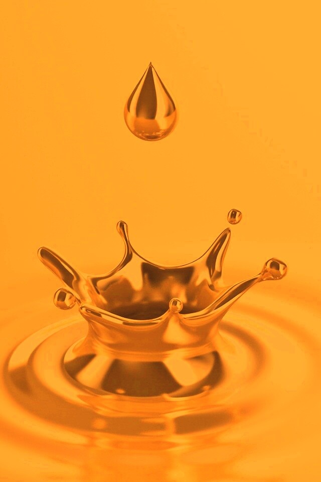 Золотая капля обои
