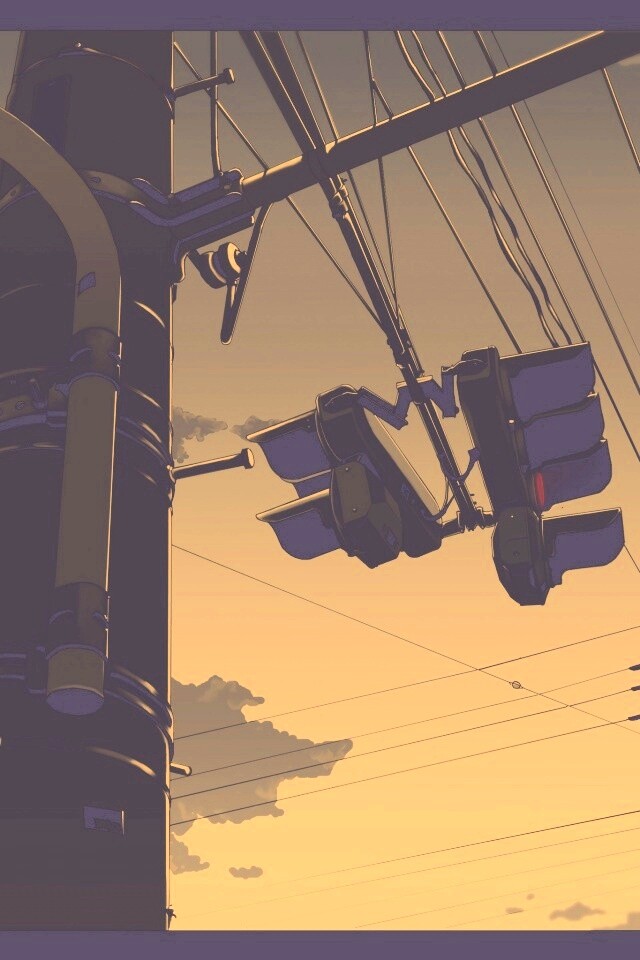 Красный свет обои