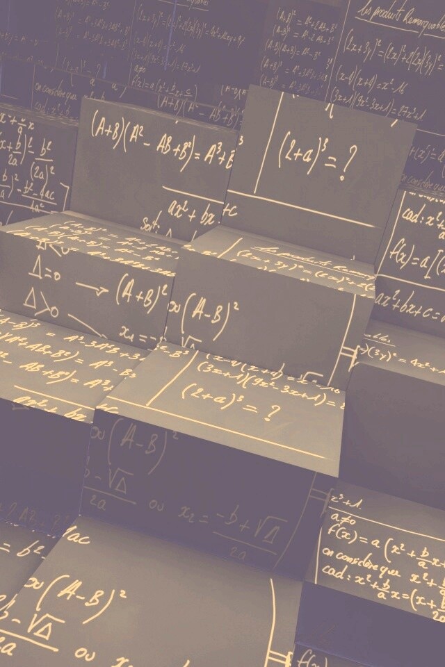 Черные кубы в уравнениях обои