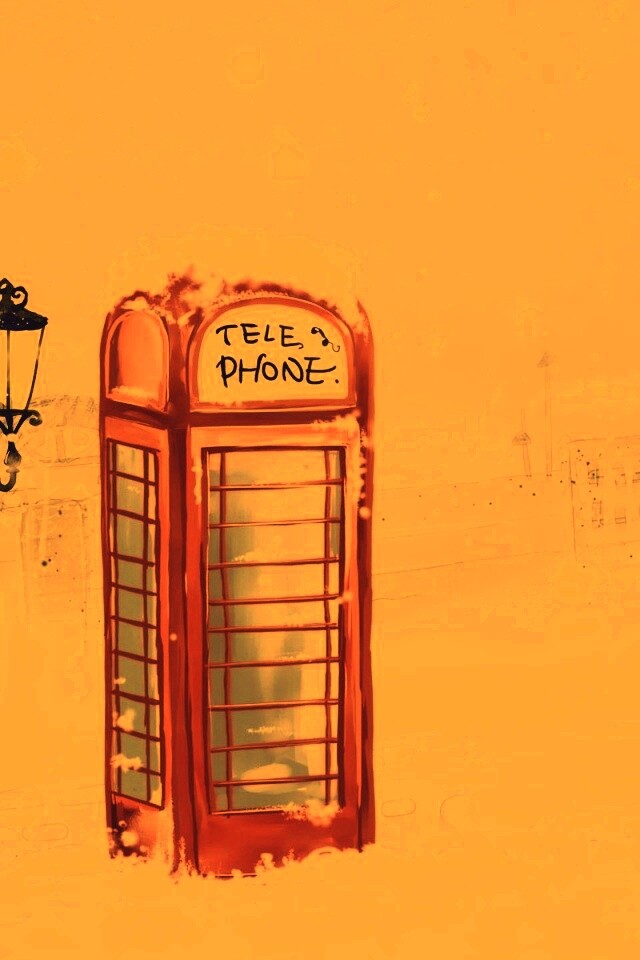 Лондонская телефонная будка обои