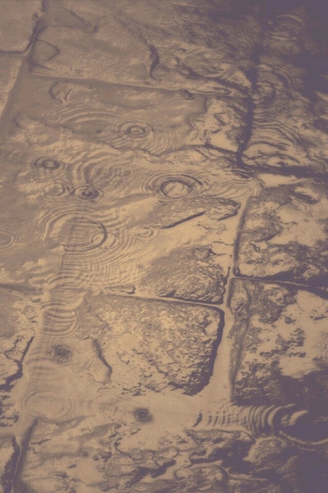 Дождь на мостовой обои