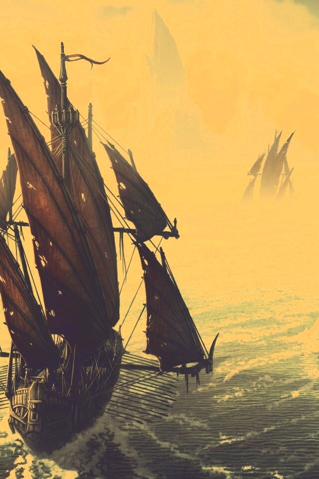 Корабли во льдах обои