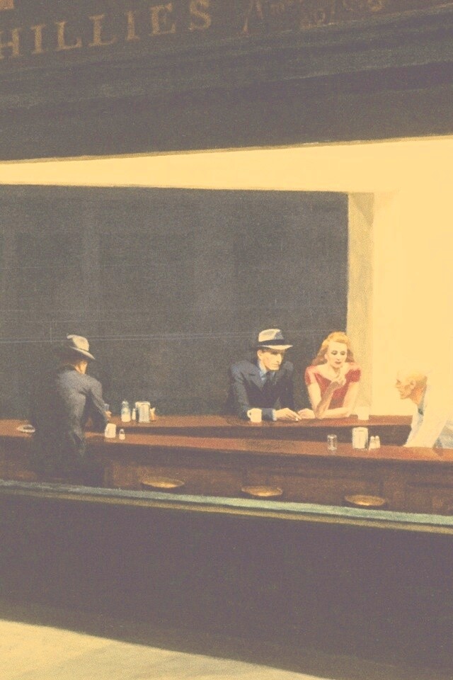 Ночное кафе обои