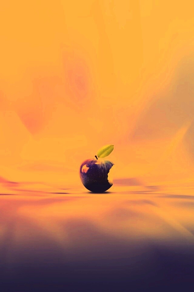 Фиолетовое яблоко обои