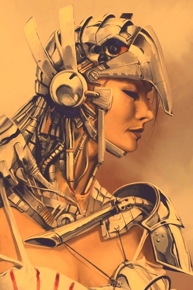 Девушка в силовой броне обои