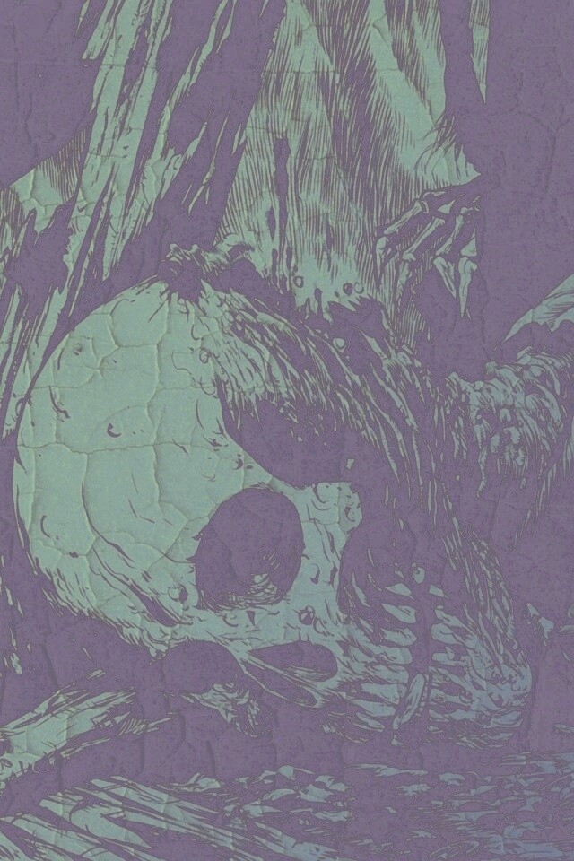 Тлеющий скелет обои