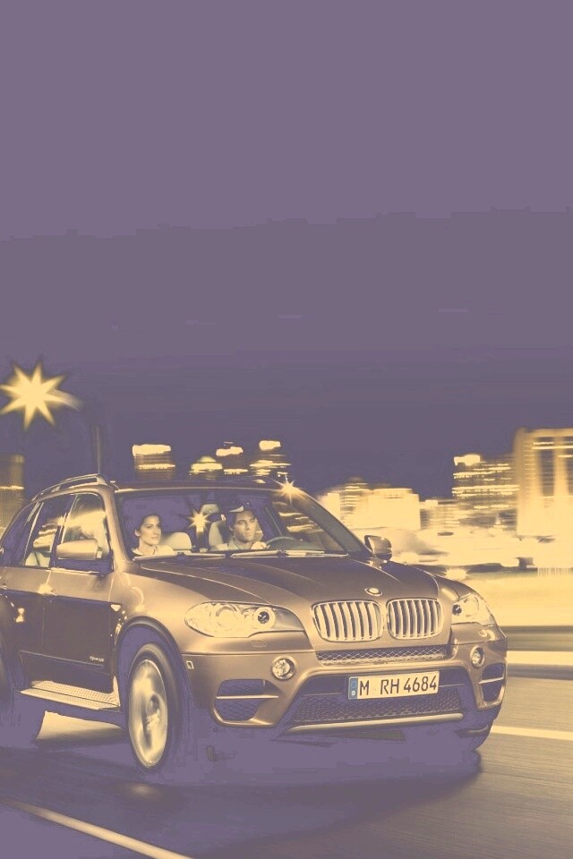 Пара в BMW X5 обои