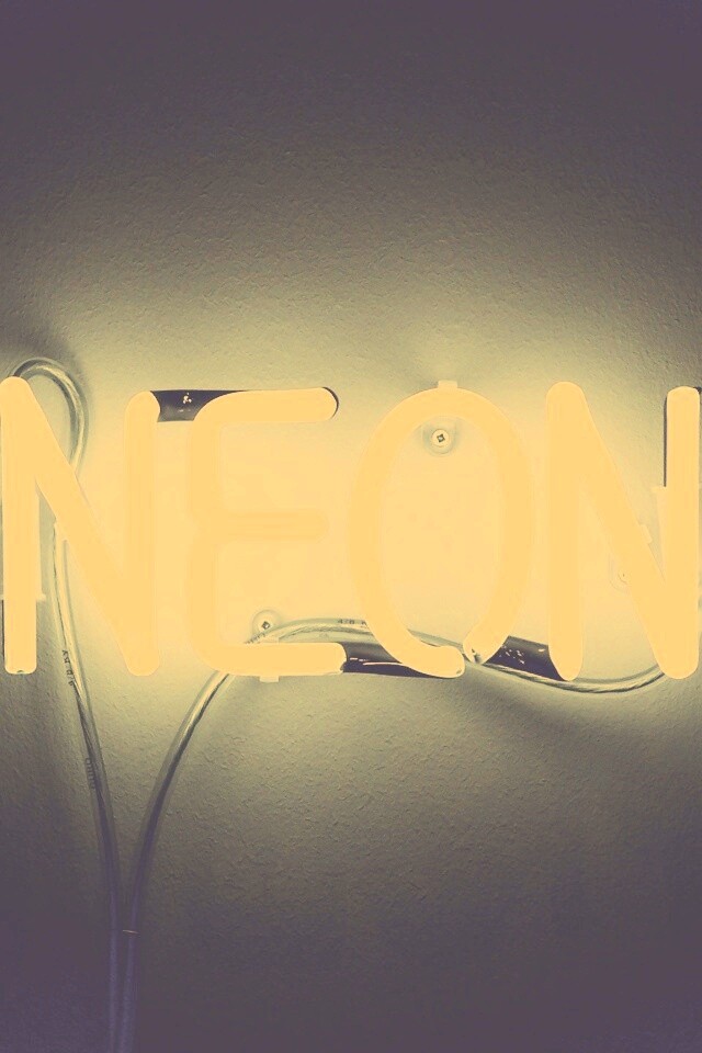 Неоновая надпись обои