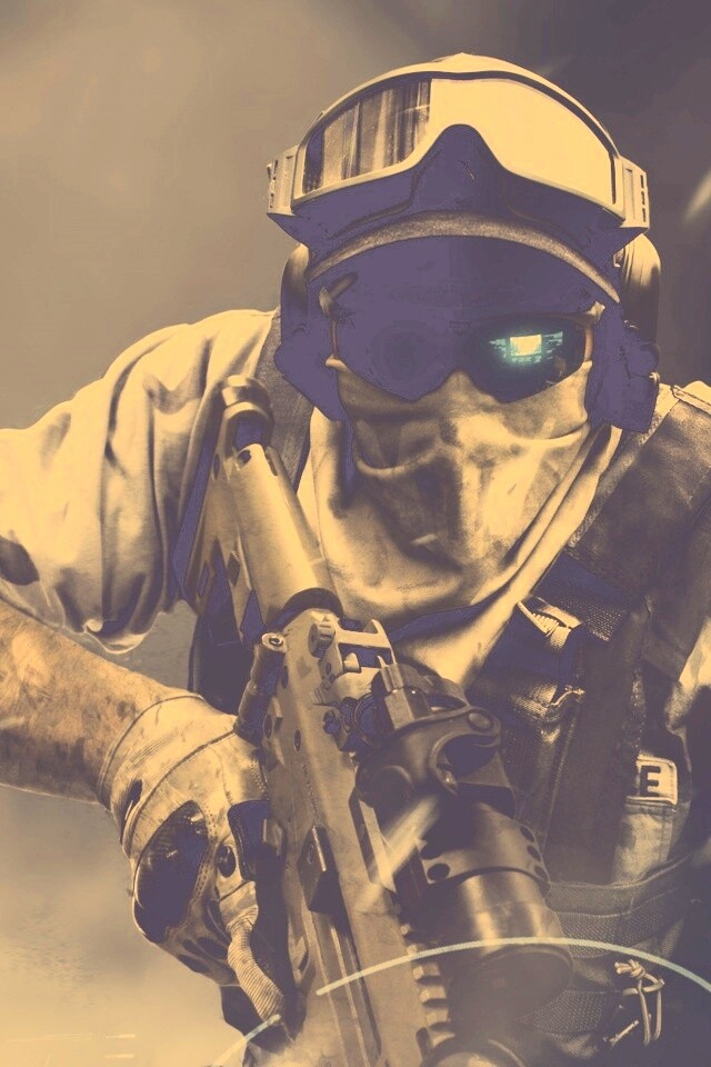 Боец в маске обои