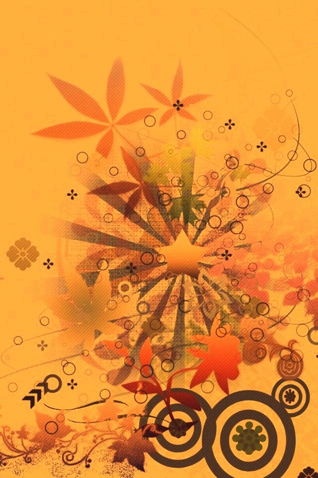 Звездно-листовая абстракция обои