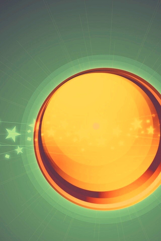 Большой красно-желтый круг обои