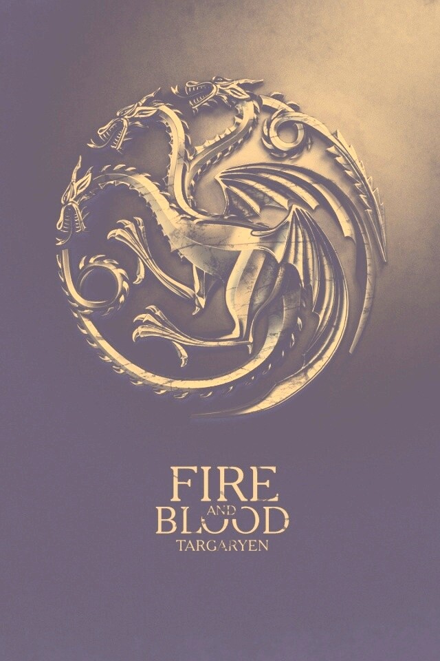 Металлический герб дома Таргариен обои