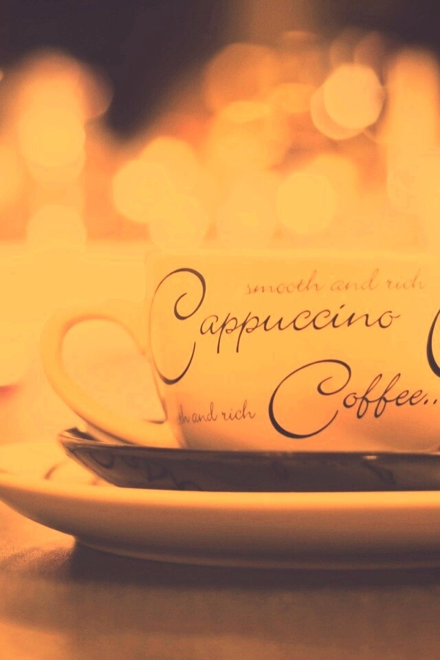 Чашечка капучино обои