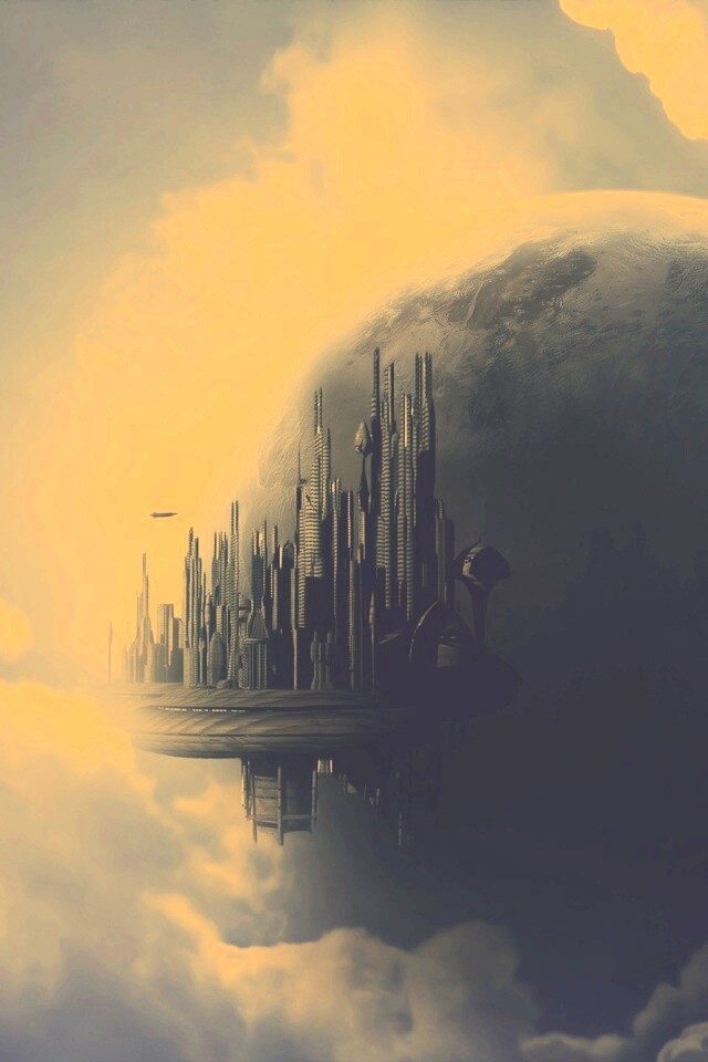 Небесный город обои