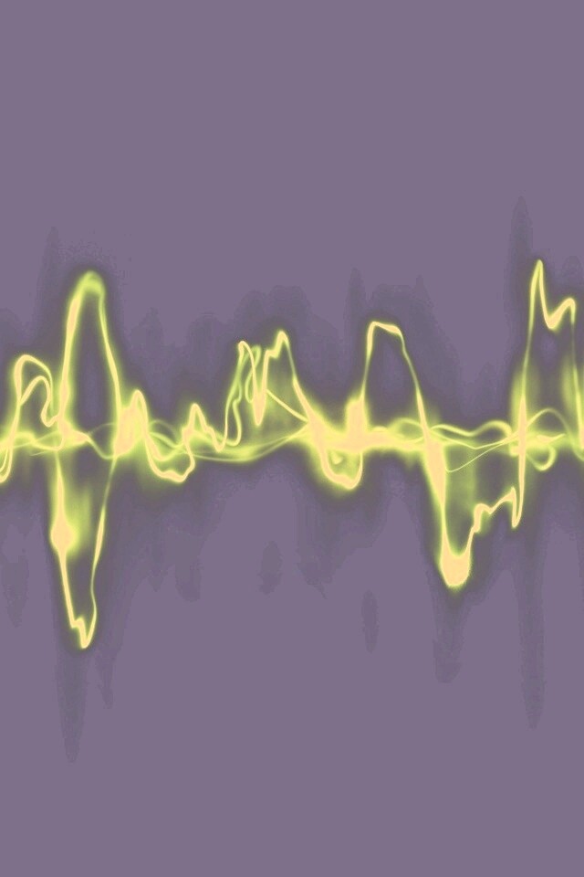 Зеленая пульсирующая волна обои