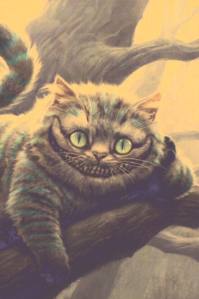 Чеширский кот обои