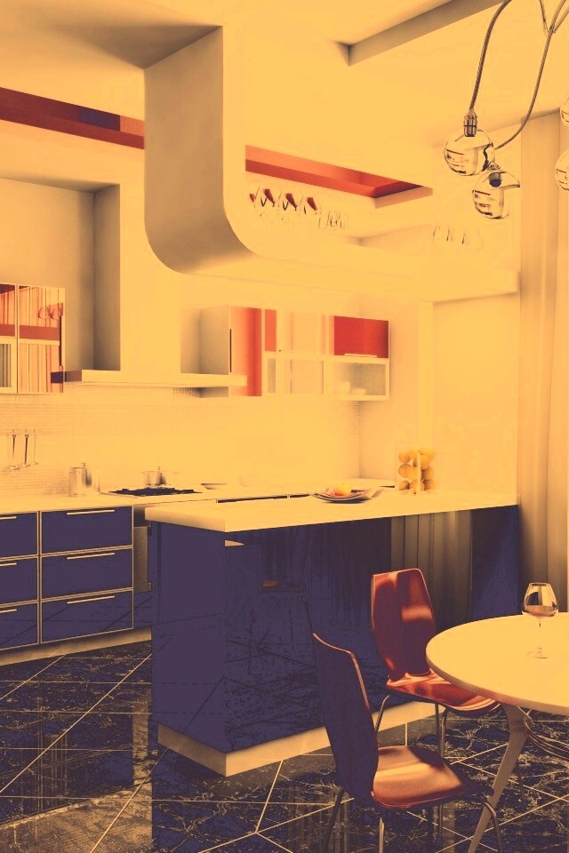 Современная кухня обои