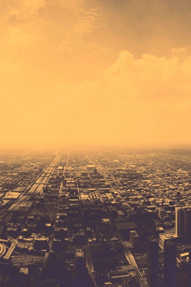 Город: вид сверху обои