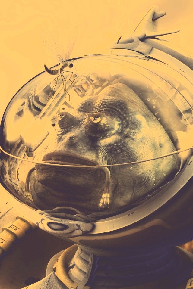 Инопланетянин и стрекоза обои